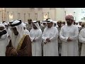 حاكم عجمان يؤدي صلاة الجنازة على جثمان الشهيد فهد علي محمد البلوشي 