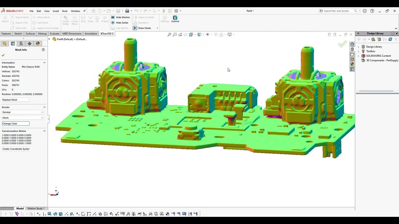 Xtract3D 2: Render Modes