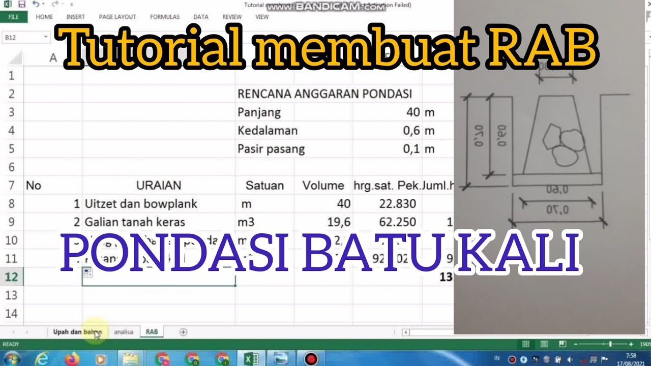 Inilah Rab Pondasi Batu Kali Excel The Best Porn Webs - vrogue.co