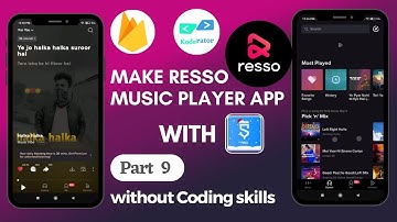 Make resoo music player app with sketchware pro | part 9 by Koderator | DVNigam | Android developmnt