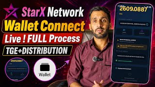 📌STARX NETWORK●WALLET CONNECT || LIVE FULL PROCESS🔃STRX TGE+DISTRIBUTION screenshot 1