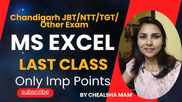 Types of Views in Ms Excel |Excel Data Tab| Excel Review Tab |Chandigarh JBT/NTT/TGT ICT Preparation