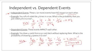 Algebra 2 - 10.5 - Probabilities of Independent and Dependent Events Guide