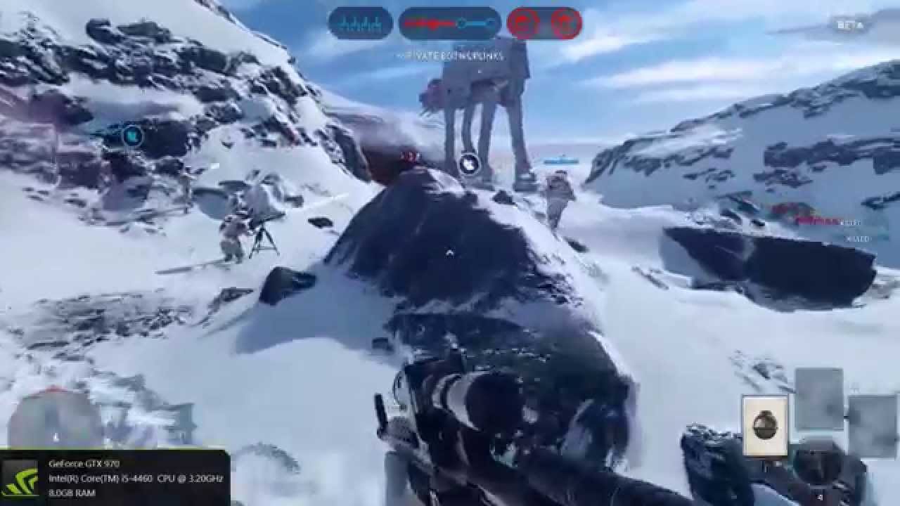 Star Wars Battlefront PC ULTRA i5 4460 GTX 970 - YouTube