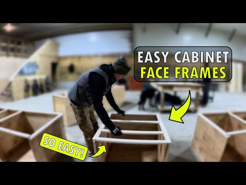 FACE FRAMES MADE EASY! | Building Custom Cabinets | EP: 2