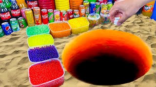 Experiment: Coca Cola & Orbeez, Mtn Dew, Fanta, Chupa Chups, Pepsi vs Mentos Underground