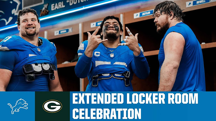 Extended cut 🎬 Lions vs. Packers postgame locker room celebration