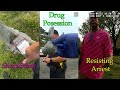 Shoplifting from Walmart and Resisting Arrest.