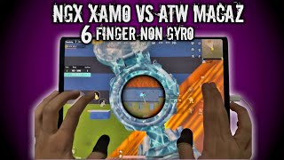KOREAN PLAYER XAMO VS ATW MACAZ 1 VS 1 | 6 FINGER CLAW NON GYRO HANDCAM | PUBG MOBILE