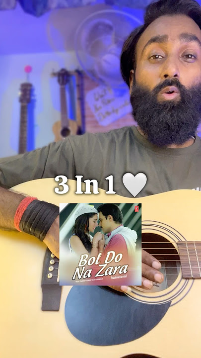 Bol do na zara on 3 in 1 guitar tutorial - Fingerstyle and heartbeat #shorts