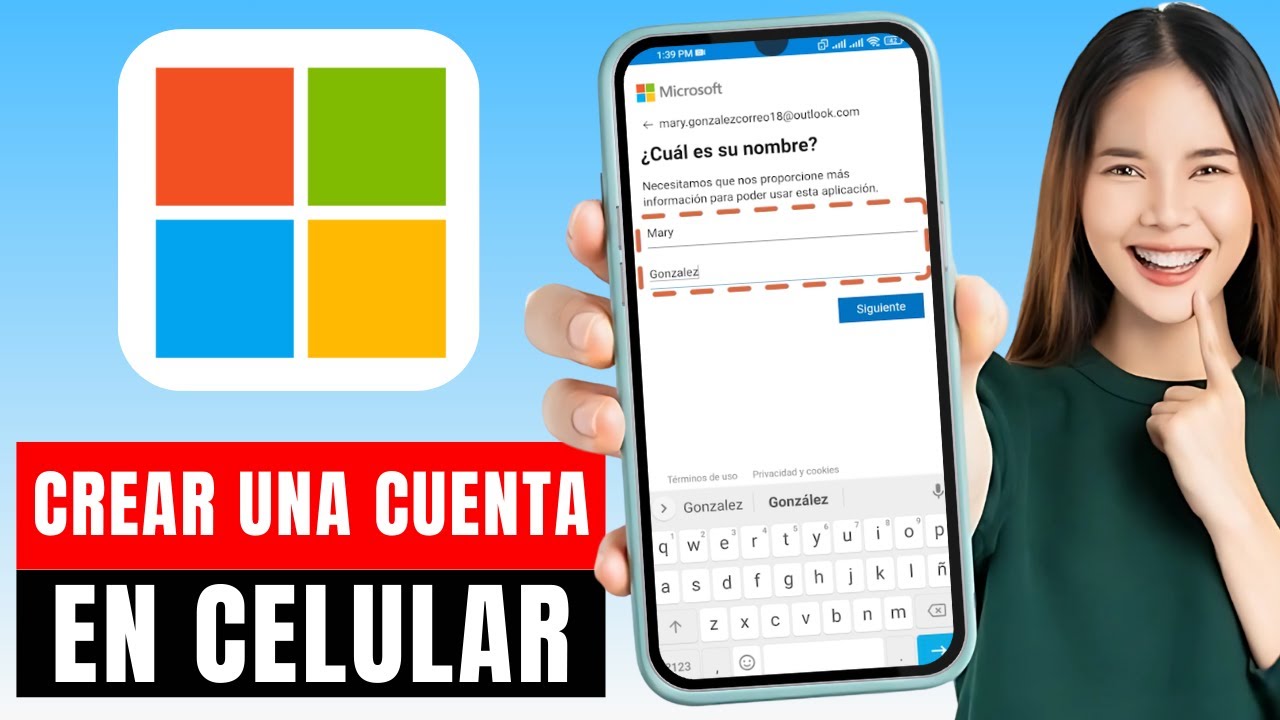 Como CREAR una CUENTA de MICROSOFT en CELULAR 2025 Guía Completa - YouTube