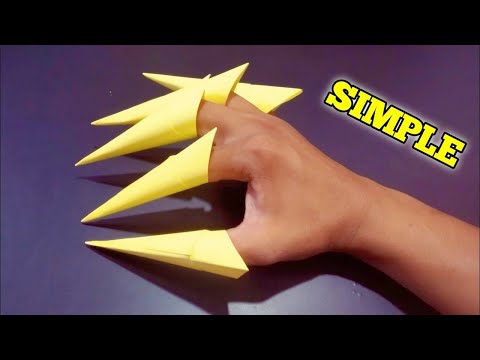 Cara Membuat Kuku Dari kertas - EASY ORIGAMI