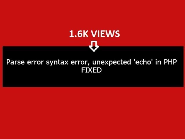 User syntax error