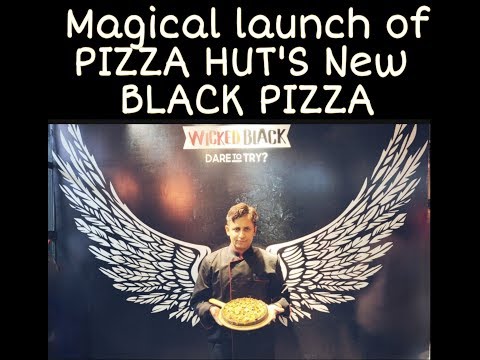 Pizza Hut Wicked Black Pizza || Launch By illusionist / I PAD Magician Rahul Kharbanda