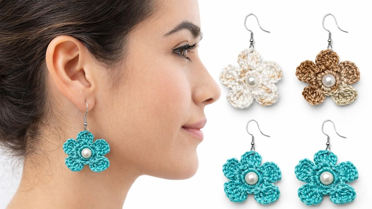 COMO FAZER BRINCO DE CROCHÊ FÁCIL E RÁPIDO 