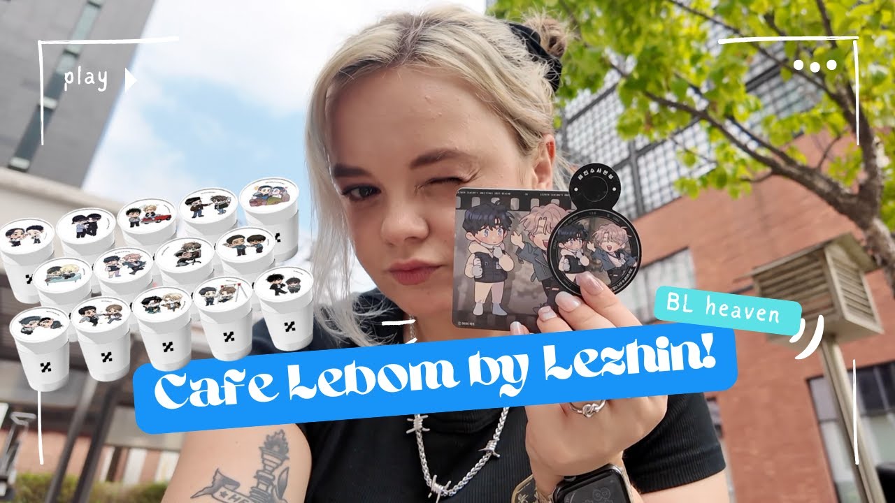 BL heaven? Checking out Lebom Cafe by Lezhin at Songsu! - YouTube