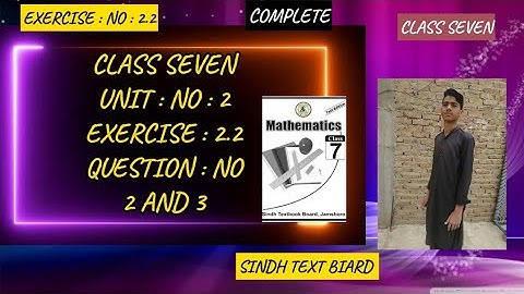 unit 2 | exercise 2.2 |rational number | class seven | math class seven | #sindhtextbook | exe 2.2