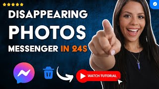 How to SEND PHOTOS that Delete THEMSELVES on MESSENGER in 24 S screenshot 3