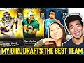 MY GIRL DRAFTS AN UNSTOPPABLE TEAM! Madden 19 Draft Champions