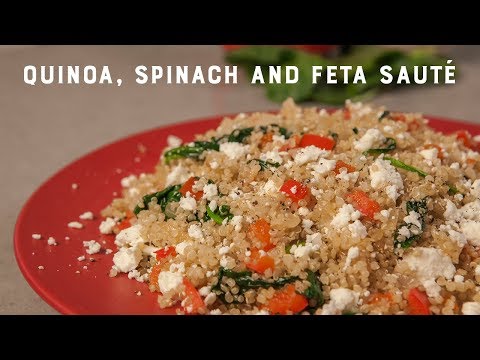 Quinoa Spinach Tomato Feta Recipe