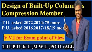 #18 Design Of Built-Up Column as Compression Member || Design Of Steel || In Nepali