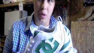 DC Frenzy White/ Emerald Shoe Review ( Shoes from Cheapsk8shoes.com)