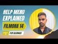 Lesson- 08 Filmora 14: Help Menu Explained in Hindi | Video Editing | #filmora14 #filmora13