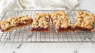 Raspberry Jam Bars | Small Batch Version