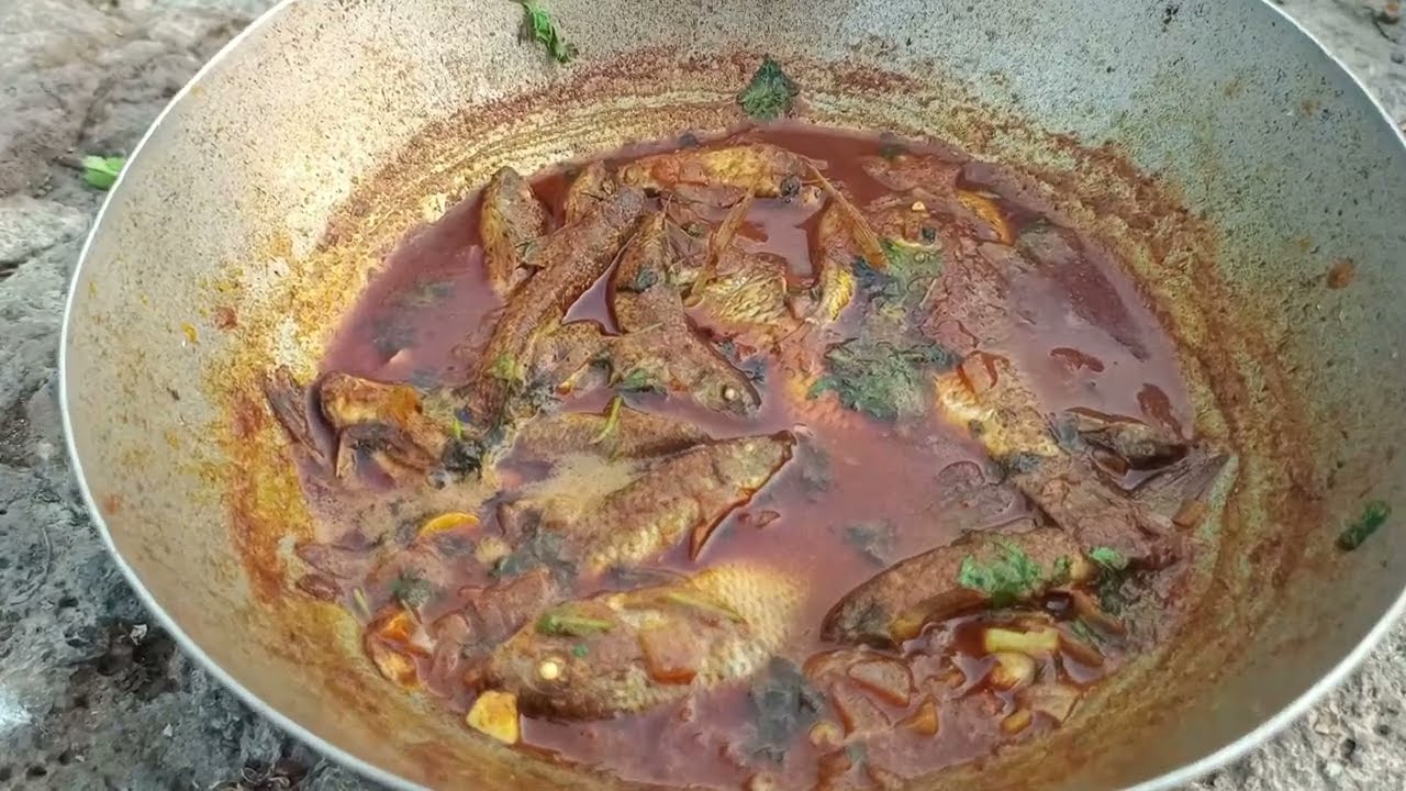 आज नदीवर जाळ्याने पकडले मळे मासे आणि त्यांची बनवली भन्नाट अशी रेसिपी 😋😋 #fishing and cooking 