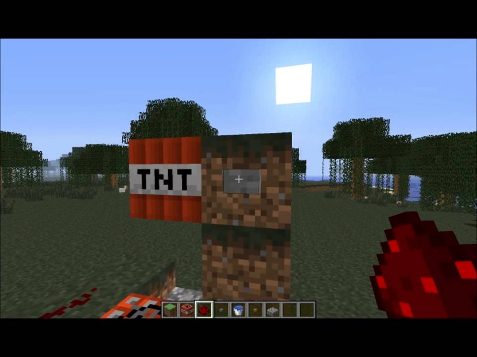 Comment faire un canon a tnt Minecraft ( pas beaucoup de ressource