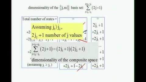 Mod-01 Lec-10 Angular Momentum in Quantum Mechanics Dimensionality of the Direct