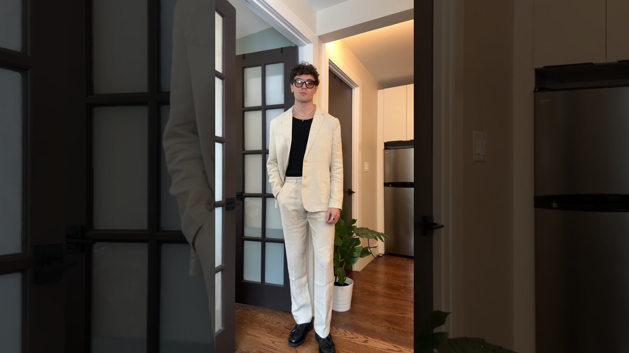 How to style a linen suit 