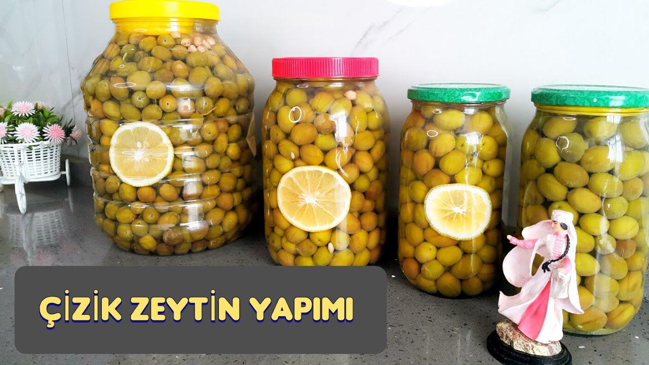 KAHVALTININ VAZGEÇİLMEZİ ÇİZİK YEŞİL  ZEYTİN NASIL YAPILIR ♻ On Gün Sonra Afiyetle Yemeye Hazır! 👌💯❤