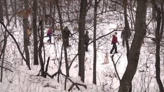 Snowshoers Trek Through Bunker Hills