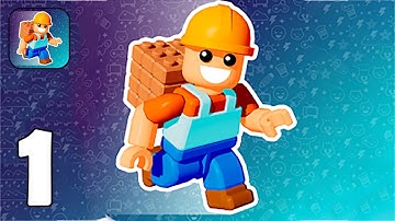 Build My Hotel With Super Hero - Part 1 Crafting Brick City World - Gameplay Walkthrough(Android）