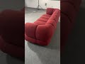 Custom Bradley Red Velvet Arm Sofa 3-Seater Modern Designer Sofa -Factory Shoot | Luxxi Home