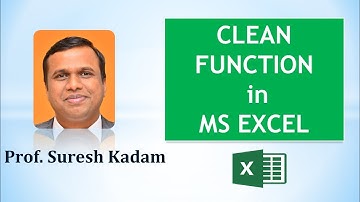 How to remove tab,enter and special characters from text in excel using CLEAN function. [English]