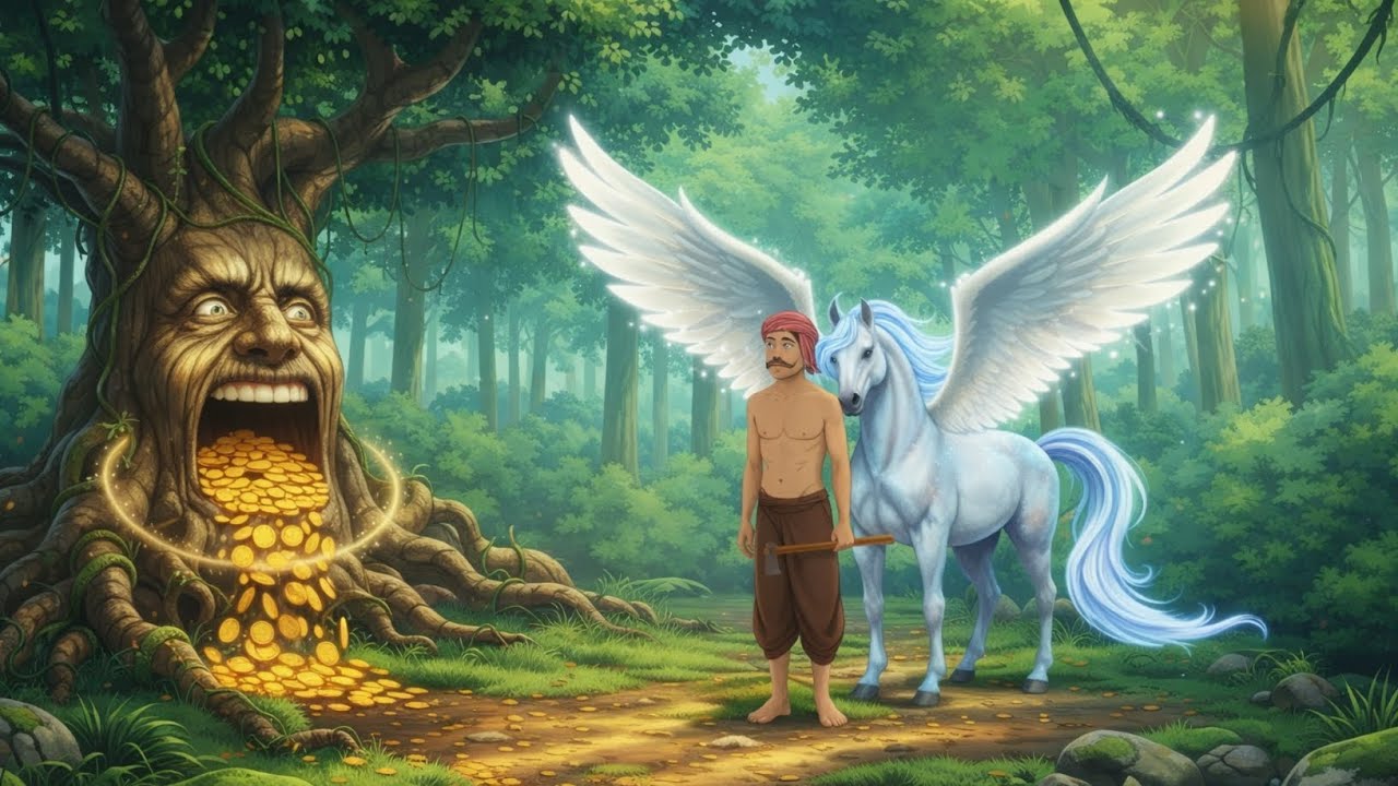 गरीब किसान और जादुई पेड़ का रहस्य | Hindi Story | Hindi Kahaniya | Moral Stories | cartoon story