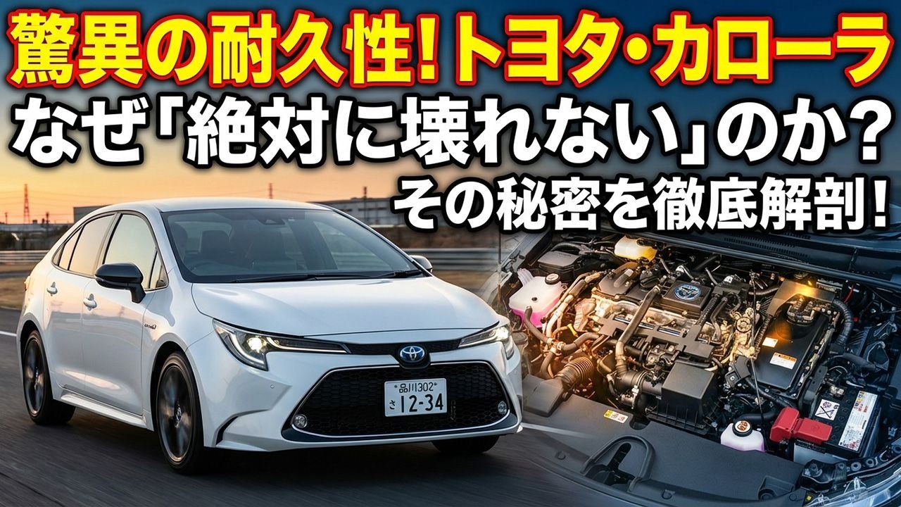 トヨタ・カローラが「絶対に壊れない」と言われる理由