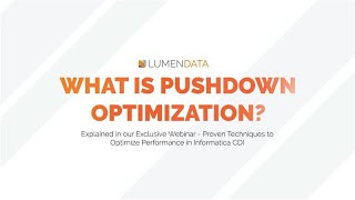 Famous What is Pushdown Optimization? Profile