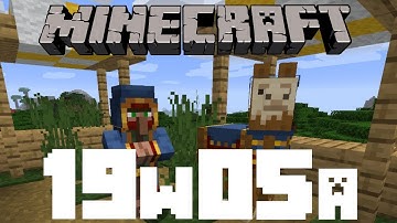 Minecraft 1.14 News – Snapshot 19w05a: Wandering Traders & Trader Llamas!