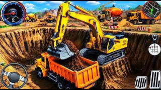 👷City Road Construction Simulator 3D 🚧 | Heavy Excavator & Truck - Android Gameplay screenshot 3