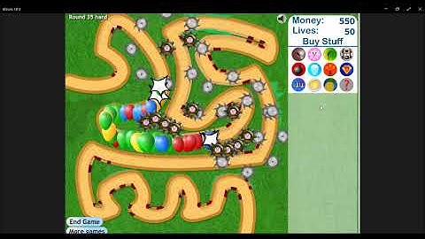 Tack Shooter Towers Only With No Lives Lost (Track 1, Hard, Bloons Tower Defense 3 Challenge)