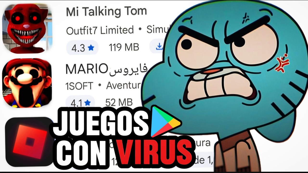 Probé JUEGOS con VIRUS de la PLAY STORE