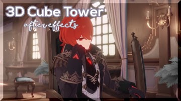 3D CUBE TOWER TUTORIAL (NO ELEMENT 3D) || AFTER EFFECTS TUTORIAL