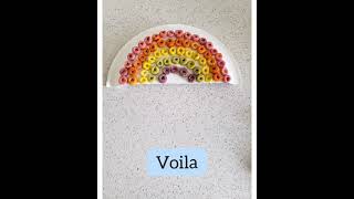 Easy Rainbow Craft Ideas For Toddlers - Froot Loops Crafts #shorts #youtubeshorts