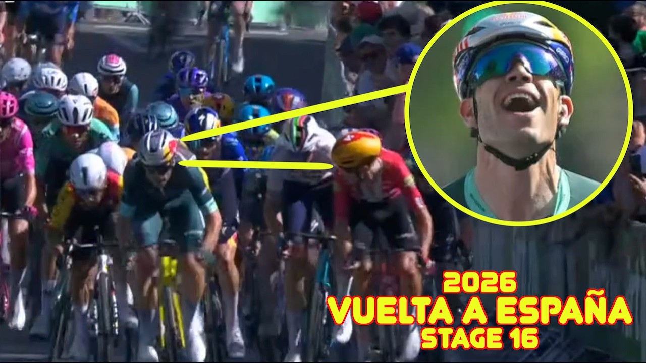 He Got Jump Scared By Wout van Aert | Vuelta Stage 16 2026