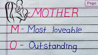 Full Form of Mother | Happy Mother's Day | Mother's Day 2022 |