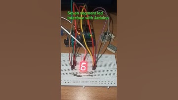 Seven segment LED interface with Arduino#shorts#youtubeshorts