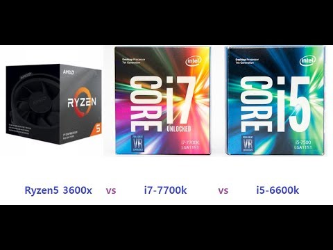 vorm ten tweede Vrijstelling i7-7700k vs i5-6600k vs Ryzen 5 3600x | RTX 2070| 2560 x 1440 | in 4 Games  - YouTube